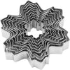 My Kitchen Addiction - Snowflake/tree Cookie Cutter - 9 Stainless Steel Pcs