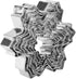 My Kitchen Addiction - Snowflake/tree Cookie Cutter - 9 Stainless Steel Pcs