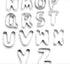 Kuki-fun Large Alphabet Cookie Cutters 26pc