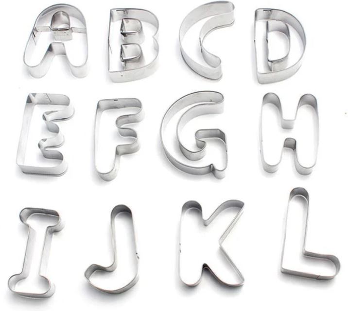 Kuki-fun Large Alphabet Cookie Cutters 26pc