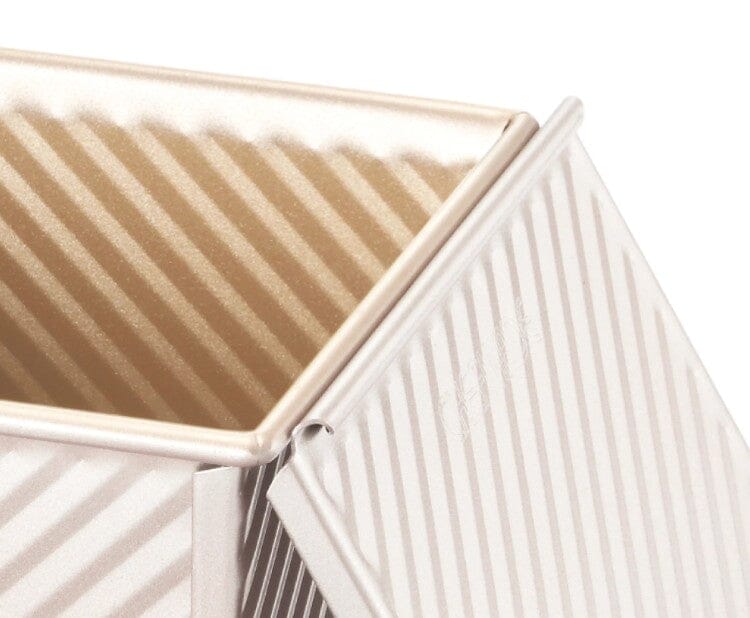 Chefmade Corrugated Square Loaf Pan With Cover 450g - 15cm