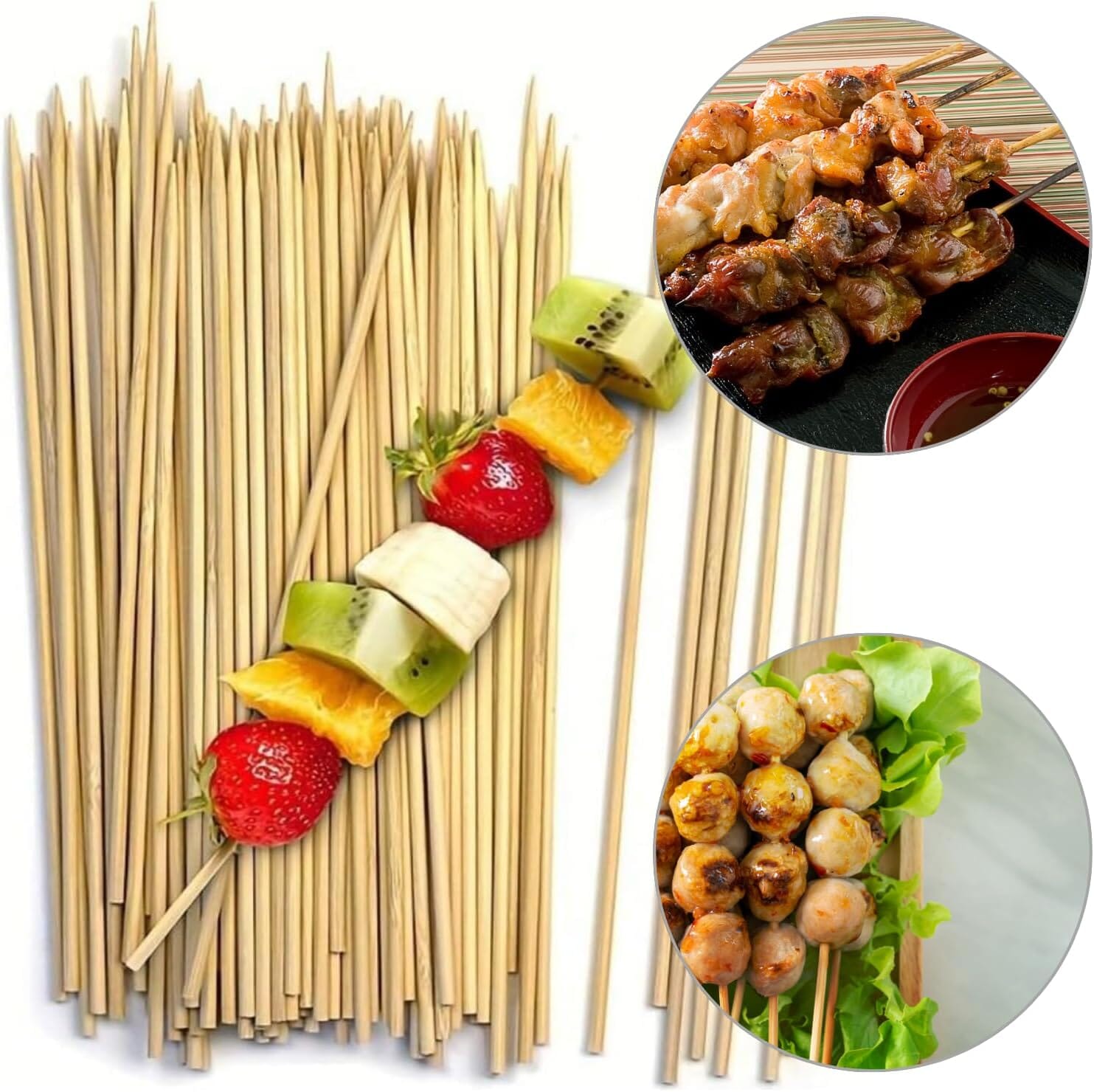 My Kitchen Addiction - 50pcs Bamboo Skewers 35cm Misc - Food Preparation The Cooks Kitchen 