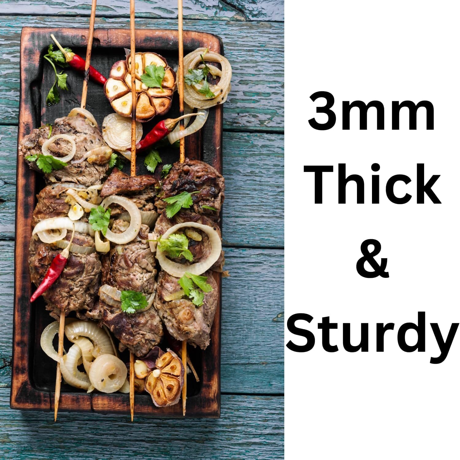 My Kitchen Addiction - 50pcs Bamboo Skewers 35cm Misc - Food Preparation The Cooks Kitchen 