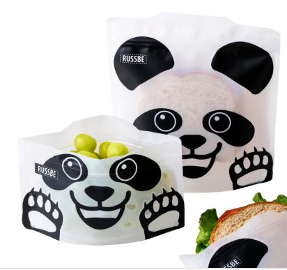 Snack/sandwich Bags Set Of 4 - Panda