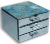 Aquatic Radiance Jewllery Box With 2 Drawers