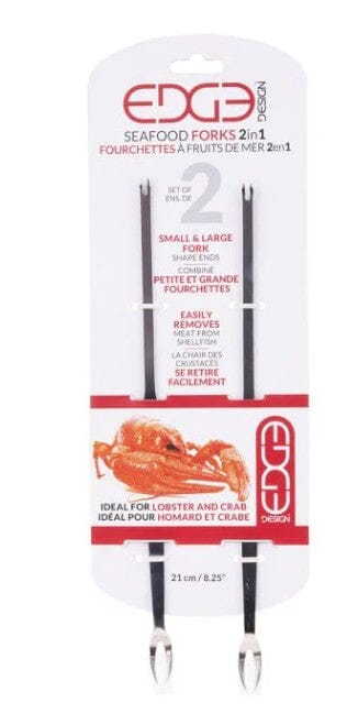 Edge Design Seafood Forks - Set Of 2 Loose Cutlery The Cooks Kitchen 