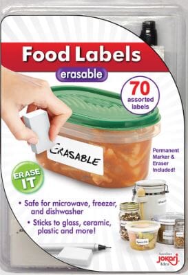 Jokari Food Labels Erasable - 70 Assorted Labels General Storage The Cooks Kitchen 