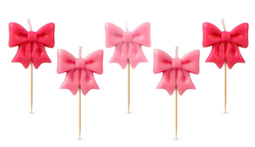 Fred Wrap Party Birthday Candles - 5pcs Set Pink Candles The Cooks Kitchen 