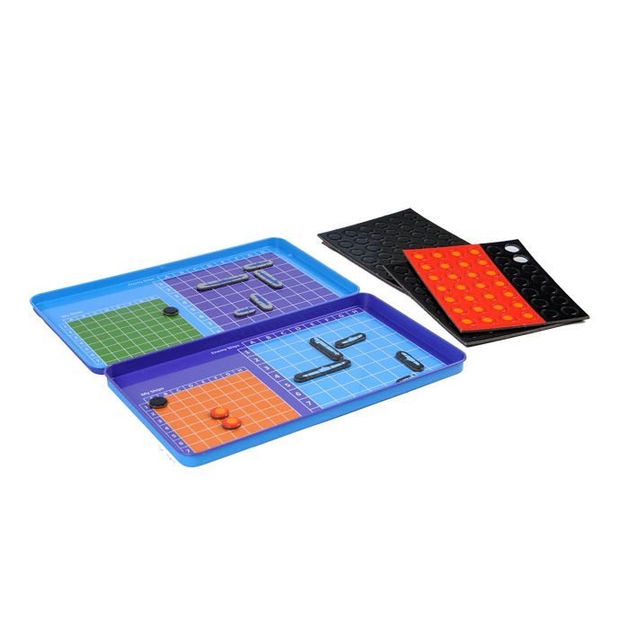 The Purple Cow- Battlefleet Game- Magnetic Travel Game For Kids And Adults. Classic Strategy Game For Thinking