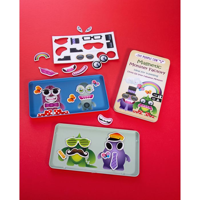 The Purple Cow Magnetic Monster Factory Multi-coloured 10.2x1x18.5cm