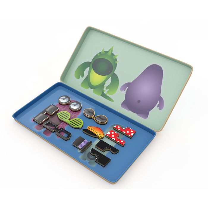 The Purple Cow Magnetic Monster Factory Multi-coloured 10.2x1x18.5cm
