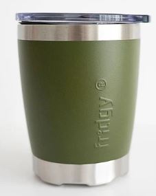 Fridgy 350ml Stainless Steel Tumbler - Mini Sipper - Commando Green