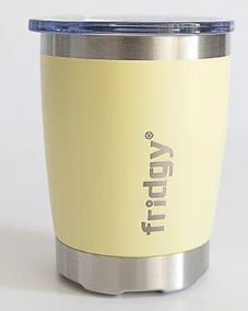 Fridgy 350ml Stainless Steel Tumbler - Mini Sipper - Lemon Spritz