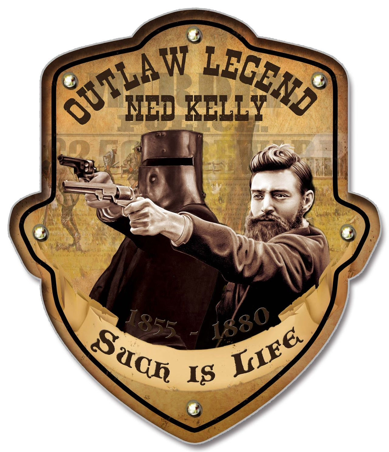 Ned Kelly No4 Light Up Shield