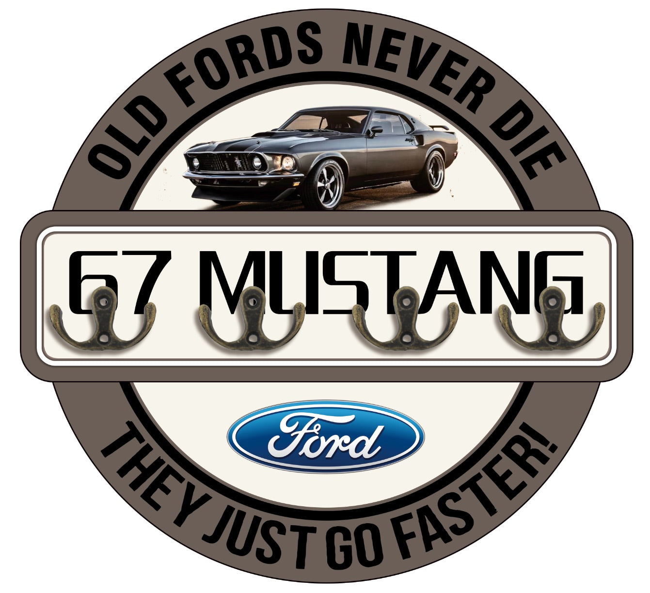 Ford 67 Mustang Key Holder