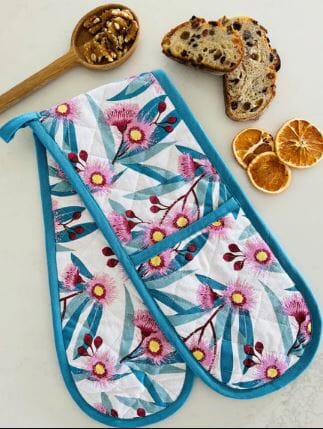 Allgifts Australia Double Oven Glove - Flowering Gum Mitts & Gloves The Cooks Kitchen 