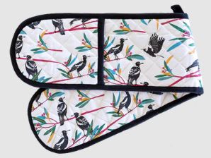 Allgifts Australia Double Oven Glove - Magpies