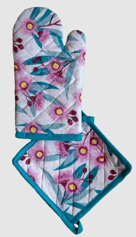 All Gifts Australia Oven Glove & Pot Holder - Flowering Gum