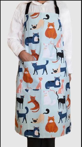 Allgifts Australia Apron (heavy Drill) - Colourful Cats Aprons The Cooks Kitchen 