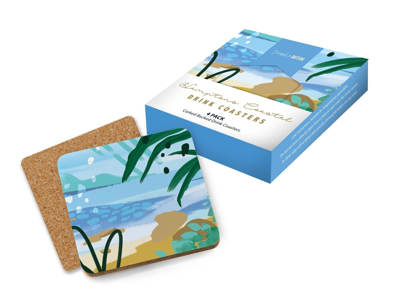 Diesel Dutch Hamptons Coastal Drink Coaster Set Of 4 The