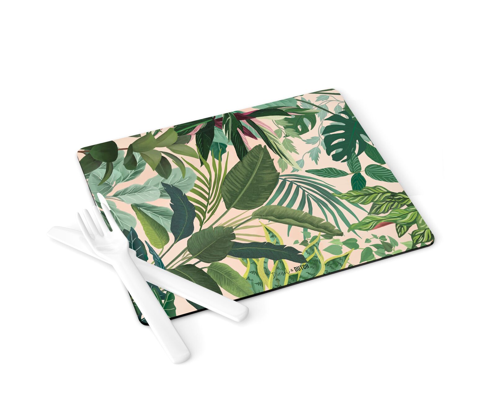 Diesel & Dutch - Jungalow Peach Placemats - Set Of 4