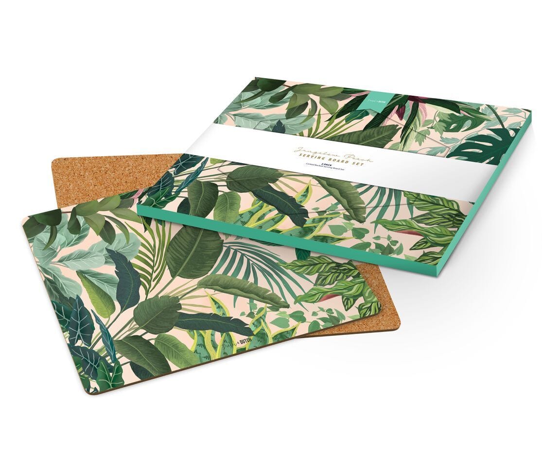 Diesel & Dutch -jungalow Peach Serving Boards - Set Of 2 Placemats & Coasters The Cooks Kitchen 
