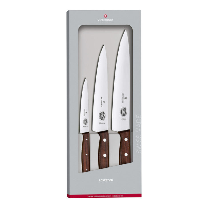Victorinox Carving Set 3pc - Rosewood Handles