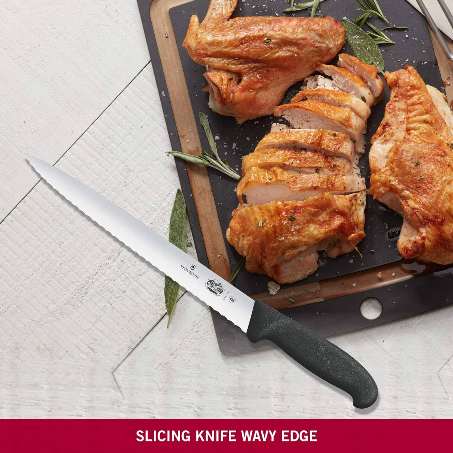 Victorinox Slicing 25cm Ptd Wavy