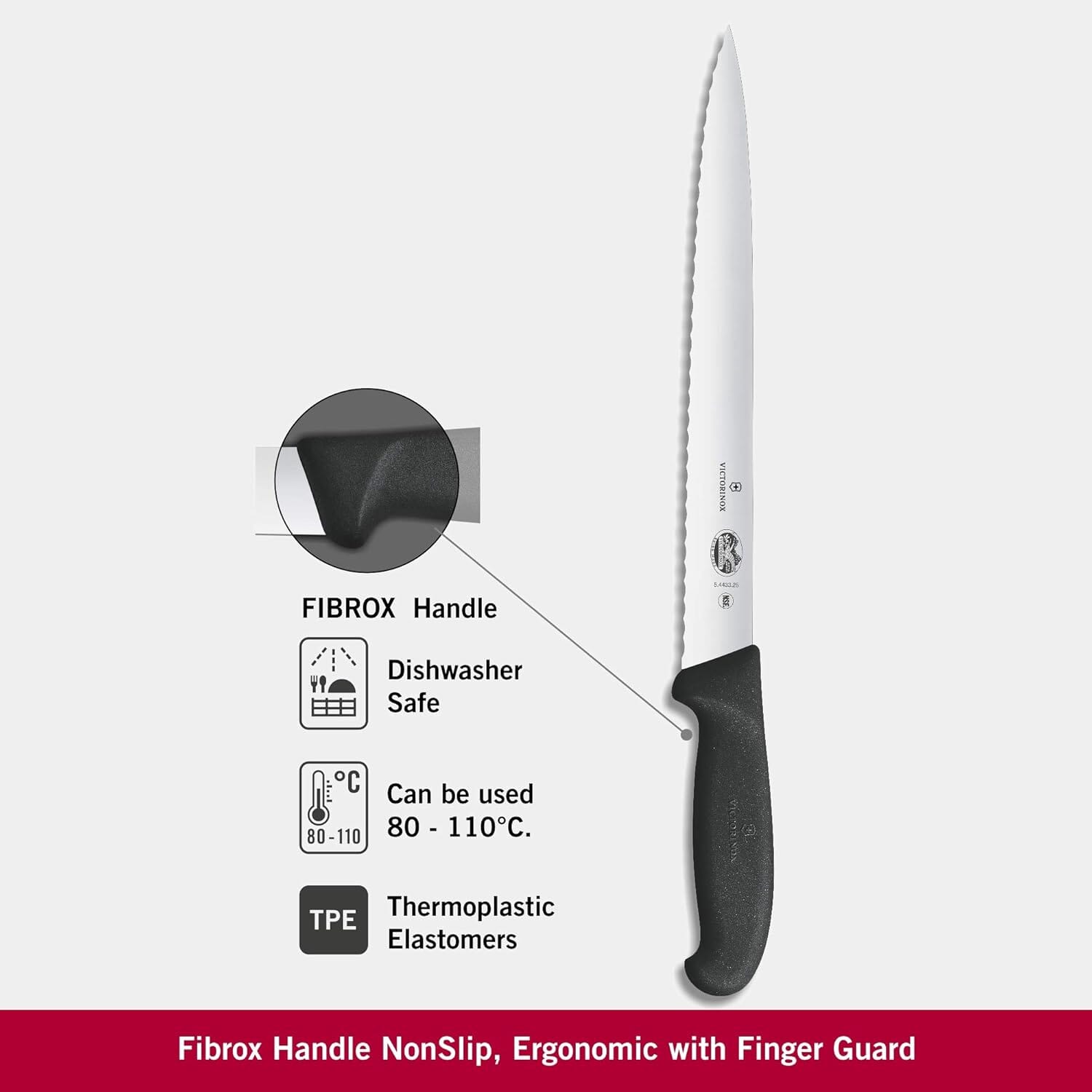Victorinox Slicing 25cm Ptd Wavy