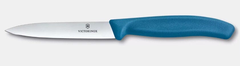 Victorinox Paring Knife Straight Edge 10cm New Blue Paring The Cooks Kitchen 