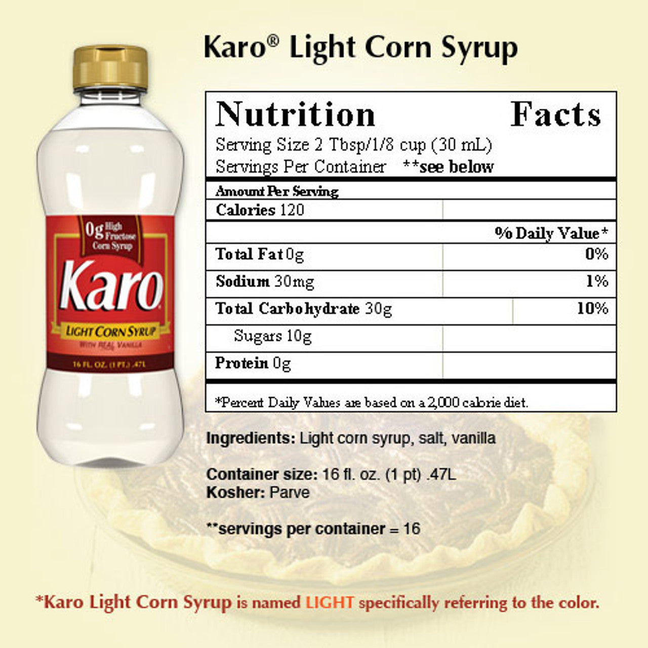 Karo 16 Oz / 473ml Light Corn Syrup