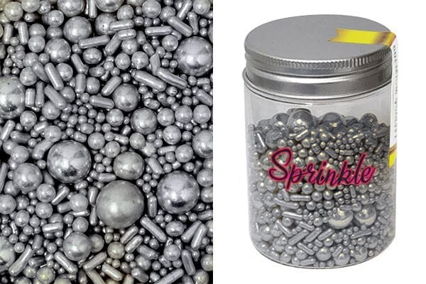 Disc Silver Rush Mix Sprinkles - 100g Sprinkles The Cooks Kitchen 