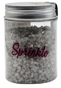 Sugar Crystals Silver Sprinkle Mix