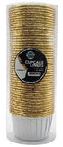 Bright White Metallic Cupcake Liners - 50pc
