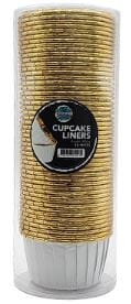 Bright White Metallic Cupcake Liners - 50pc Boards & Boxes & Packaging The Cooks Kitchen 