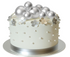Iconic Cake Art Metallic Silver Ball Topper 20pk