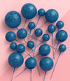 Iconic Cake Art Glitter Royal Blue Topper 20pc
