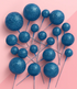 Iconic Cake Art Glitter Royal Blue Topper 20pc