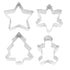 R&m Christmas Stainless Steel Cookie Cutter Set Of 4