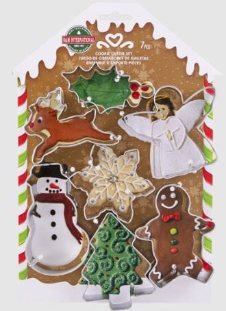 Xmas Cookie Cutter Carded Set Of 7 Cookie Cutters The Cooks Kitchen 