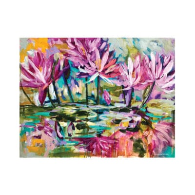 Water Lily Sunset Placemat Table Cloths & Napkins The Cooks Kitchen 