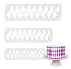 Diamond Pattern Impression Cutters - 3pc Set