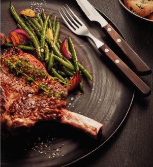 Tramontina Churrasco Brown Poly Wood Spanish Steak Knife Set