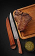 Tramontina Churrasco Nomade 25cm Butcher Knife With Wood Handle And Vegan Leather Pouch 
