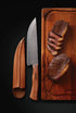 Tramontina Churrasco Nomade Meat Knife With Leather Sheath/ Real Woodhandle 20cm
