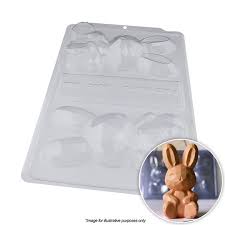 Bwb Sitting Geode Bunny Rabbit - 3pc