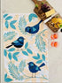 Allgifts Australia Tea Towel - Blue Wren Tea Towels The Cooks Kitchen 