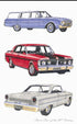 Allgifts Australia Tea Towels - Classic Cars Falcon