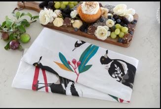 Allgifts Australia Tea Towels - Magpies Tea Towels The Cooks Kitchen 