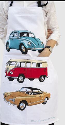 Allgifts Australia Apron (heavy Drill) - Classic Cars Vw Aprons The Cooks Kitchen 